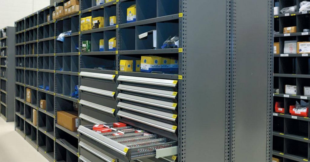 Industrial Shelving with Drawers Warehouse Solutions