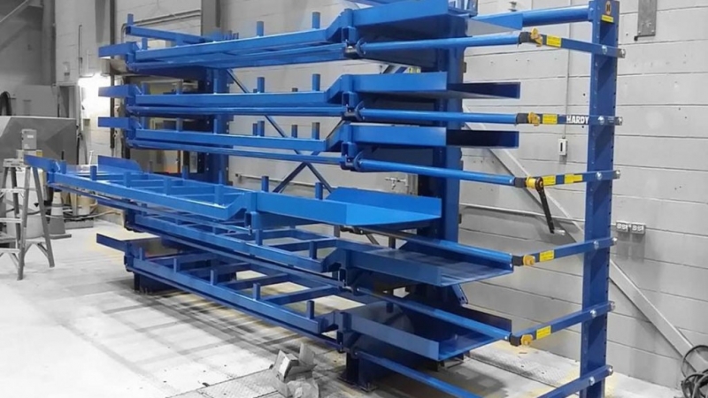 Heavy-Duty Cantilever Steel Bar, Tubing & Pipe Storage Racks