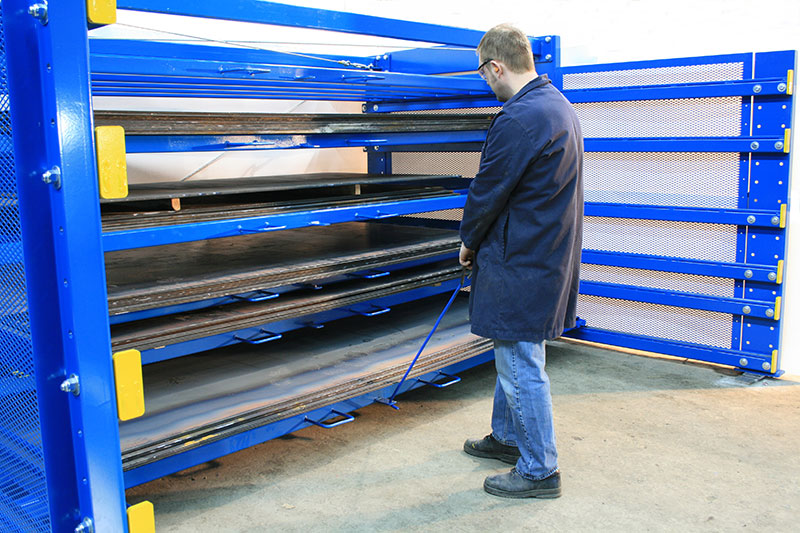 Roll Out Sheet Rack  King Materials Handling