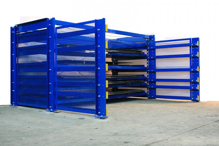 Roll Out Sheet Rack Sheet Metal Racking