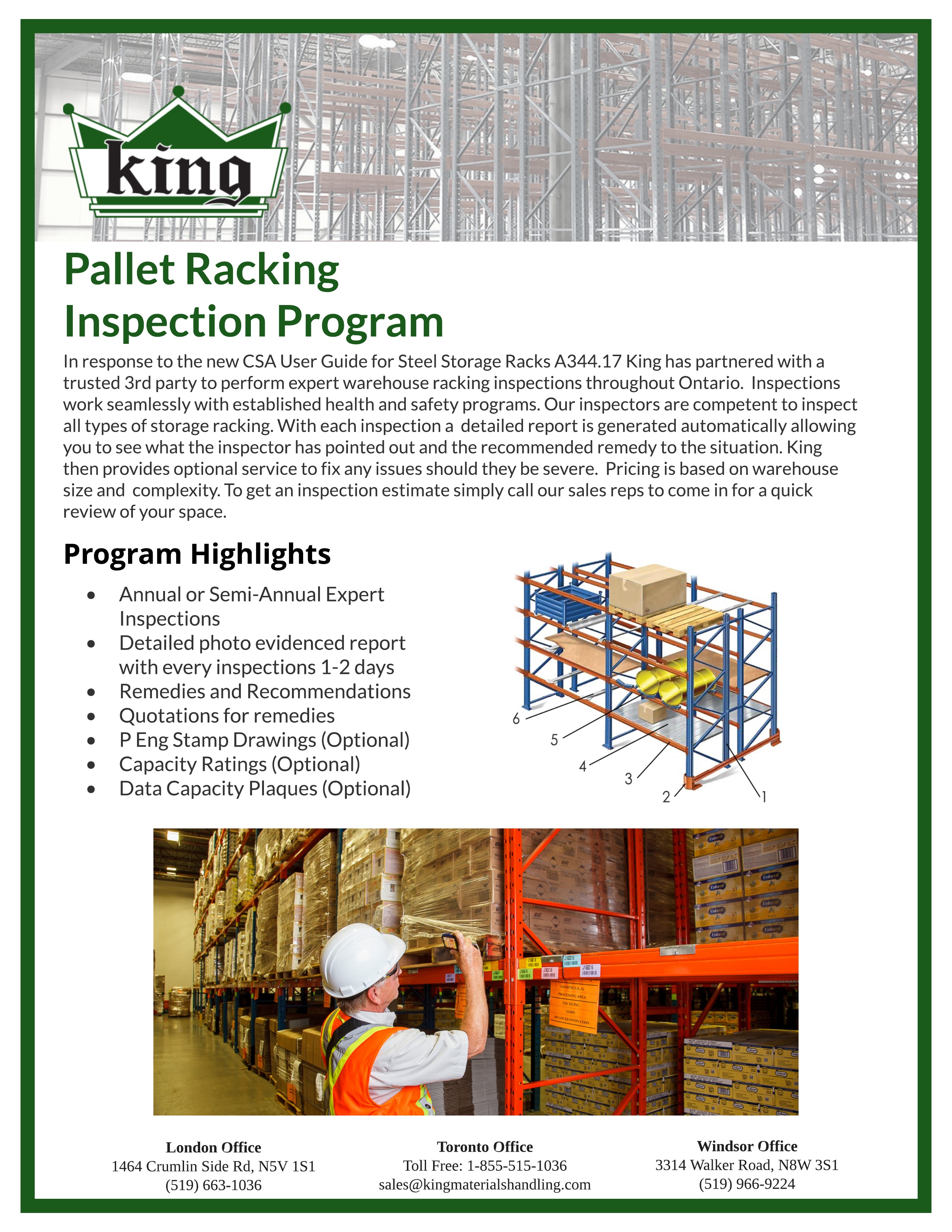 Racking Services | See Our Services | - King Materials Handing